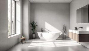 Microcemento nel bagno: pro e contro della soluzione che sta sostituendo le piastrelle