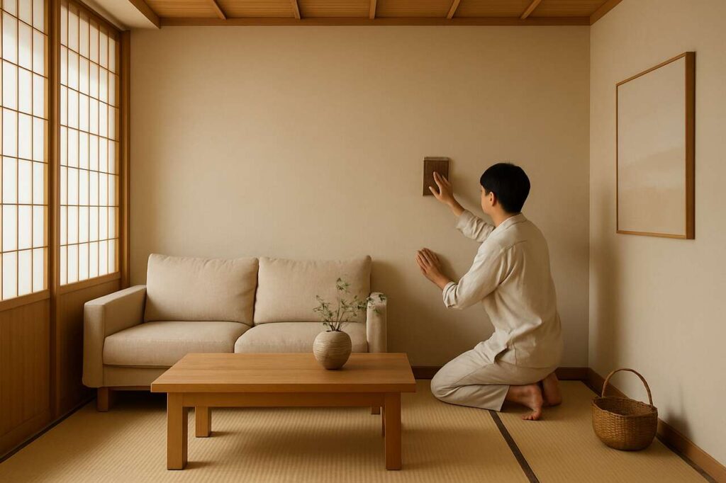 Il metodo giapponese per pulire le pareti dipinte senza rovinare la pittura