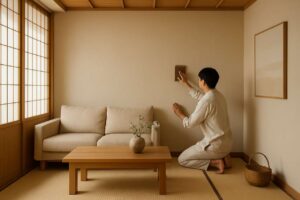 Il metodo giapponese per pulire le pareti dipinte senza rovinare la pittura