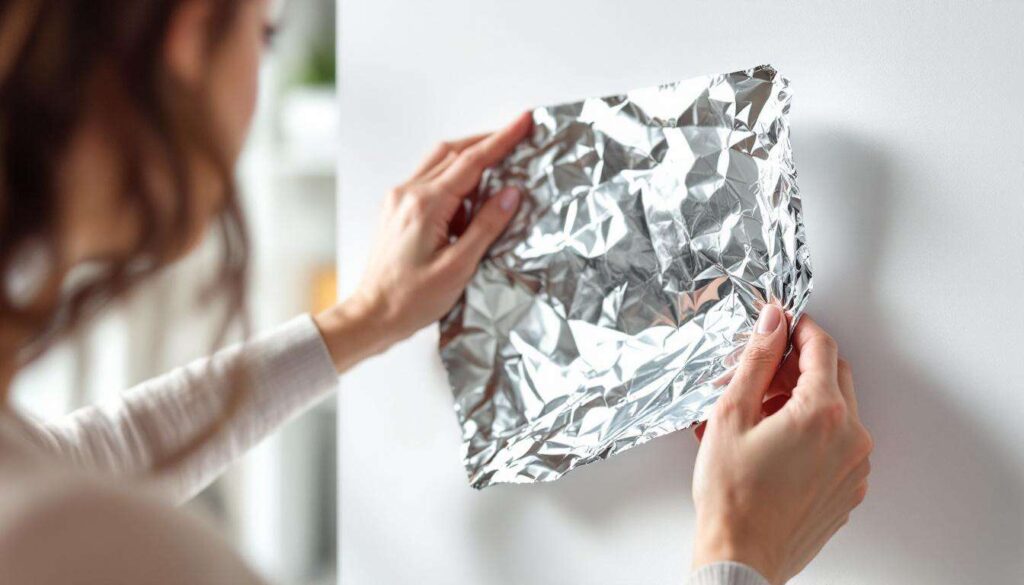 Questo trucco con il foglio di alluminio rileva i problemi di umidità nascosti nei muri