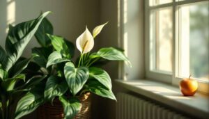 Se lo Spatifillo non fiorisce a volte basta una mela per sbloccare la pianta