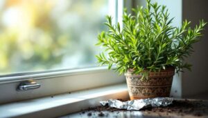 Foglio di alluminio nel vaso del rosmarino: a cosa serve davvero e quando conviene usarlo