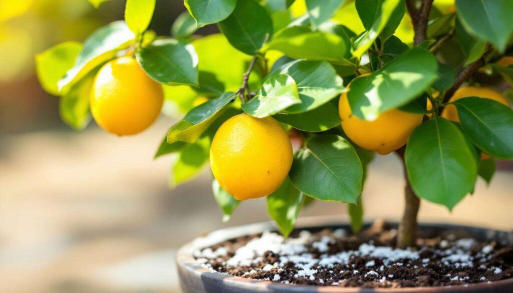 Limoni in vaso: il segreto del bicarbonato per frutti più dolci e abbondanti